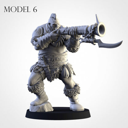 Ogre Leadbelchers | Northern Ogres | Resin 3D Printed Miniature | Txarli Factory | RPG | D&D