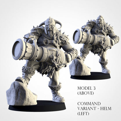 Ogre Leadbelchers | Northern Ogres | Resin 3D Printed Miniature | Txarli Factory | RPG | D&D