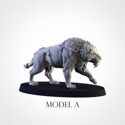 Sabretusk Pack | Resin 3D Printed Miniatures | Kyoushuneko | Table Top Gaming | RPG | D&D | Pathfinder
