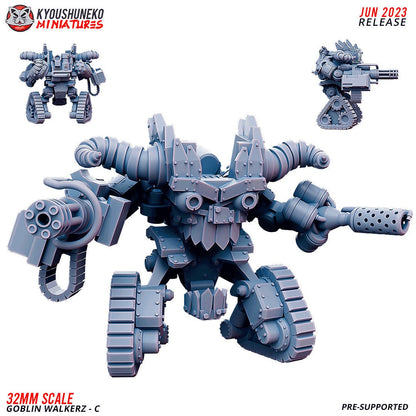 Goblin Mech | 3 Variants | Orcs and Goblins | Greenskins  Proxies | Resin 3D Printed Miniature | Kyoushuneko