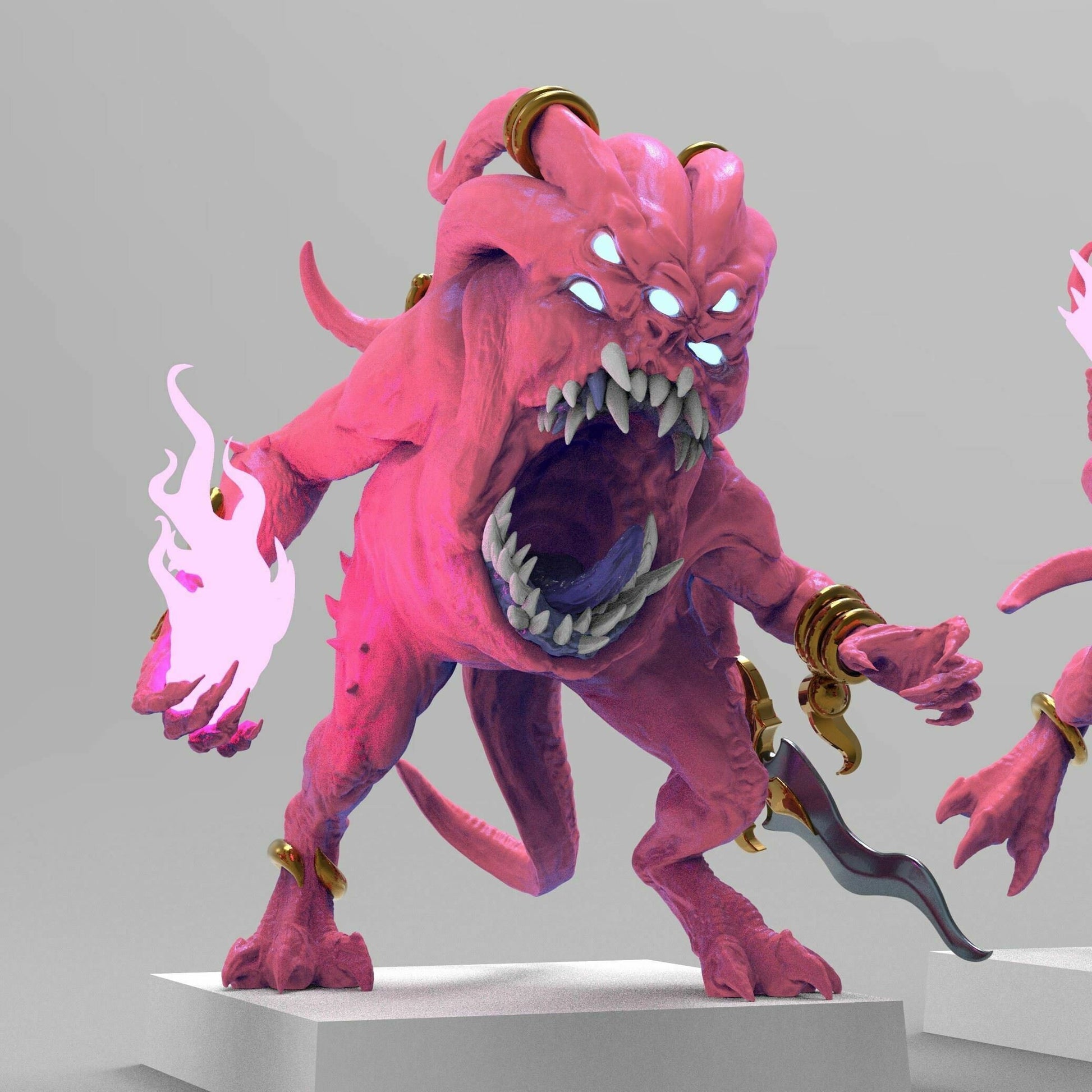 Pink Terrors of Change | Many Poses | Legion of Change | Resin 3D Printed | EmanG | Table Top Gaming | Warhammer Proxies