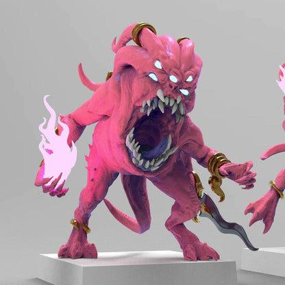 Pink Terrors of Change | Many Poses | Legion of Change | Resin 3D Printed | EmanG | Table Top Gaming Proxies