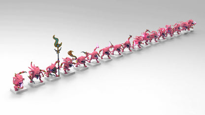 Pink Terrors of Change | Many Poses | Legion of Change | Resin 3D Printed | EmanG | Table Top Gaming Proxies