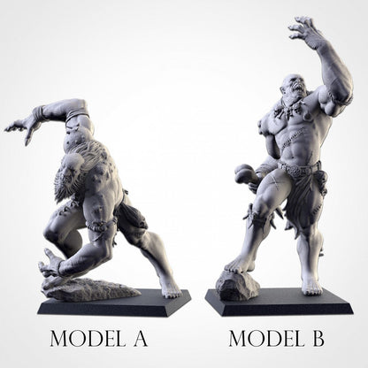 Gorgers | Northern Ogres | Resin 3D Printed Miniature | Txarli Factory | RPG | D&D