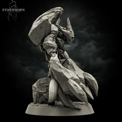 Earth Elemental of Dusk | Forces of Nature | 28mm - 120mm scale | Resin 3D Printed Miniature | RPG | DND | Stormborn Collectibles