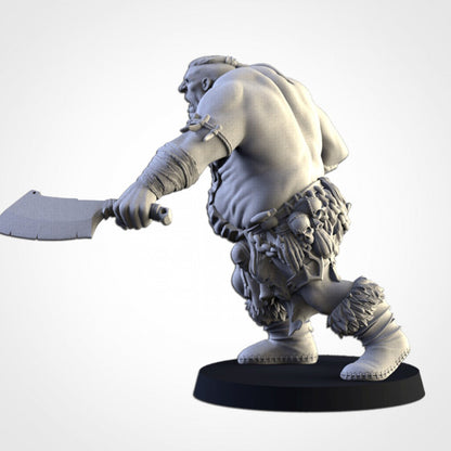 The Butcher | Northern Ogres | Resin 3D Printed Miniature | Txarli Factory | RPG | D&D