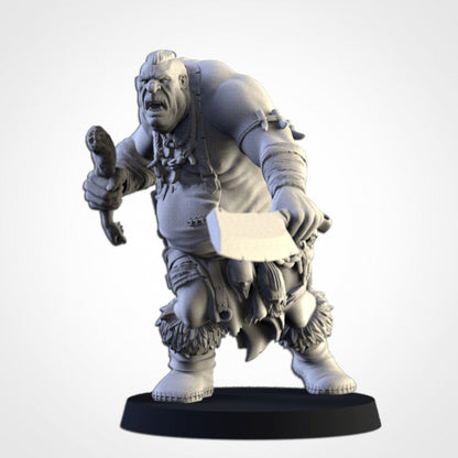 The Butcher | Northern Ogres | Resin 3D Printed Miniature | Txarli Factory | RPG | D&D
