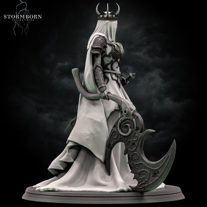Luna, Battle Priestess of Ash | 28mm-120mm Scale | Resin 3D Printed Miniature | RPG | DND | Stormborn Collectibles