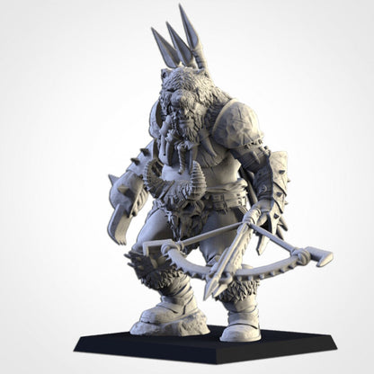 Ogre Hunter | MANY weapon options | Northern Ogres | Resin 3D Printed Miniature | Txarli Factory | RPG | D&D