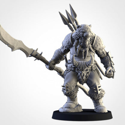 Ogre Hunter | MANY weapon options | Northern Ogres | Resin 3D Printed Miniature | Txarli Factory | RPG | D&D