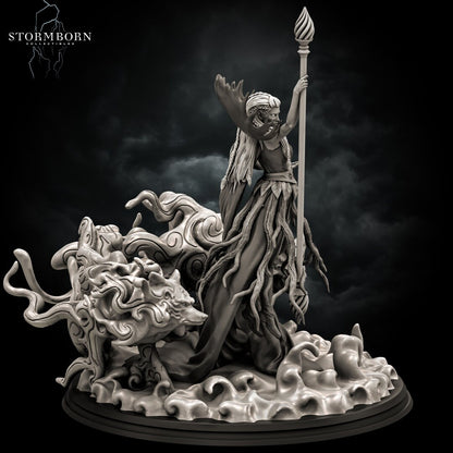Archdruid Valmoira | Fury of the Grove | 28mm - 120mm scale | Resin 3D Printed Miniature | RPG | DND | Stormborn Collectibles