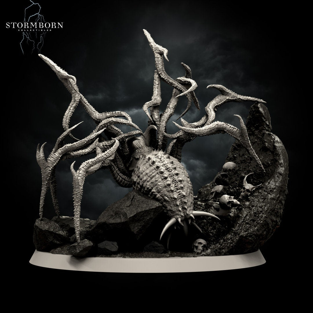 Grimfang, Weaver of Nightmares | The Widow | 32mm Scale Large (4" tall) | Resin 3D Printed Miniature | RPG | DND | Stormborn Collectibles