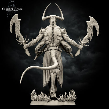 Moloch, The Soulless | Demon of Death | 28mm - 120mm scale | Resin 3D Printed Miniature | RPG | DND | Stormborn Collectibles