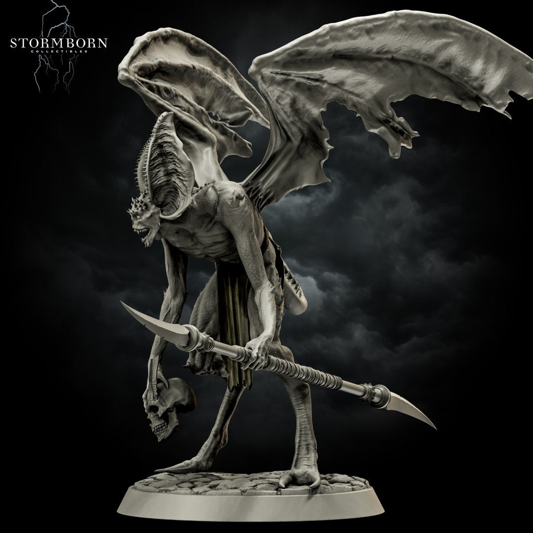 Vyrkol Demon | Demon of Anger | 28mm - 120mm scale | Resin 3D Printed Miniature | RPG | DND | Stormborn Collectibles