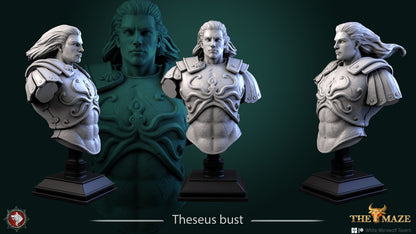 Theseus | Bust | Resin 3D Printed Miniature | White Werewolf Tavern