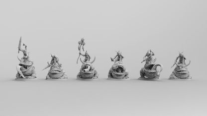 Plague Amphibians | Many Poses | Legion of Disease | Resin 3D Printed | EmanG | Table Top Gaming