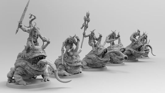 Plague Amphibians | Many Poses | Legion of Disease | Resin 3D Printed | EmanG | Table Top Gaming
