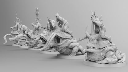 Plague Amphibians | Many Poses | Legion of Disease | Resin 3D Printed | EmanG | Table Top Gaming