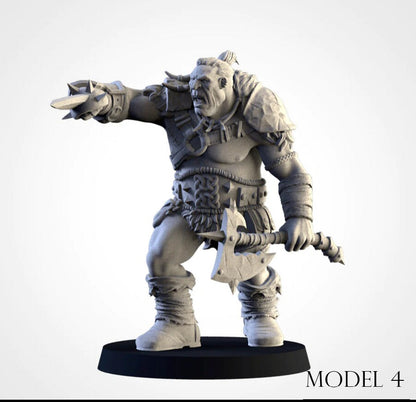 Ogre Bulls | Northern Ogres | Resin 3D Printed Miniature | Txarli Factory | RPG | D&D