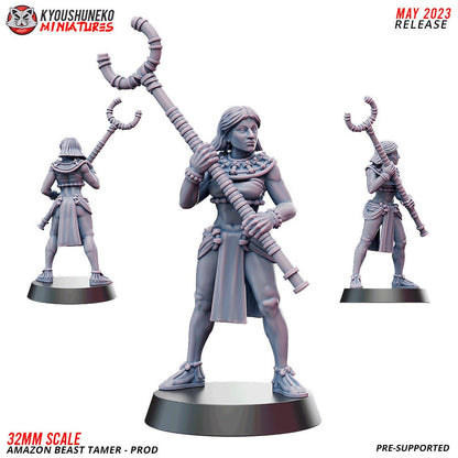 Amazon Beast Tamers | Resin 3D Printed Miniatures | Kyoushuneko | Table Top Gaming | RPG | D&D | Pathfinder