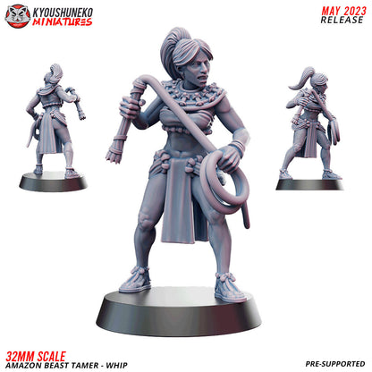 Amazon Jaguar Hunting Pack with Tamers | Resin 3D Printed Miniatures | Kyoushuneko | Table Top Gaming | RPG | D&D | Pathfinder