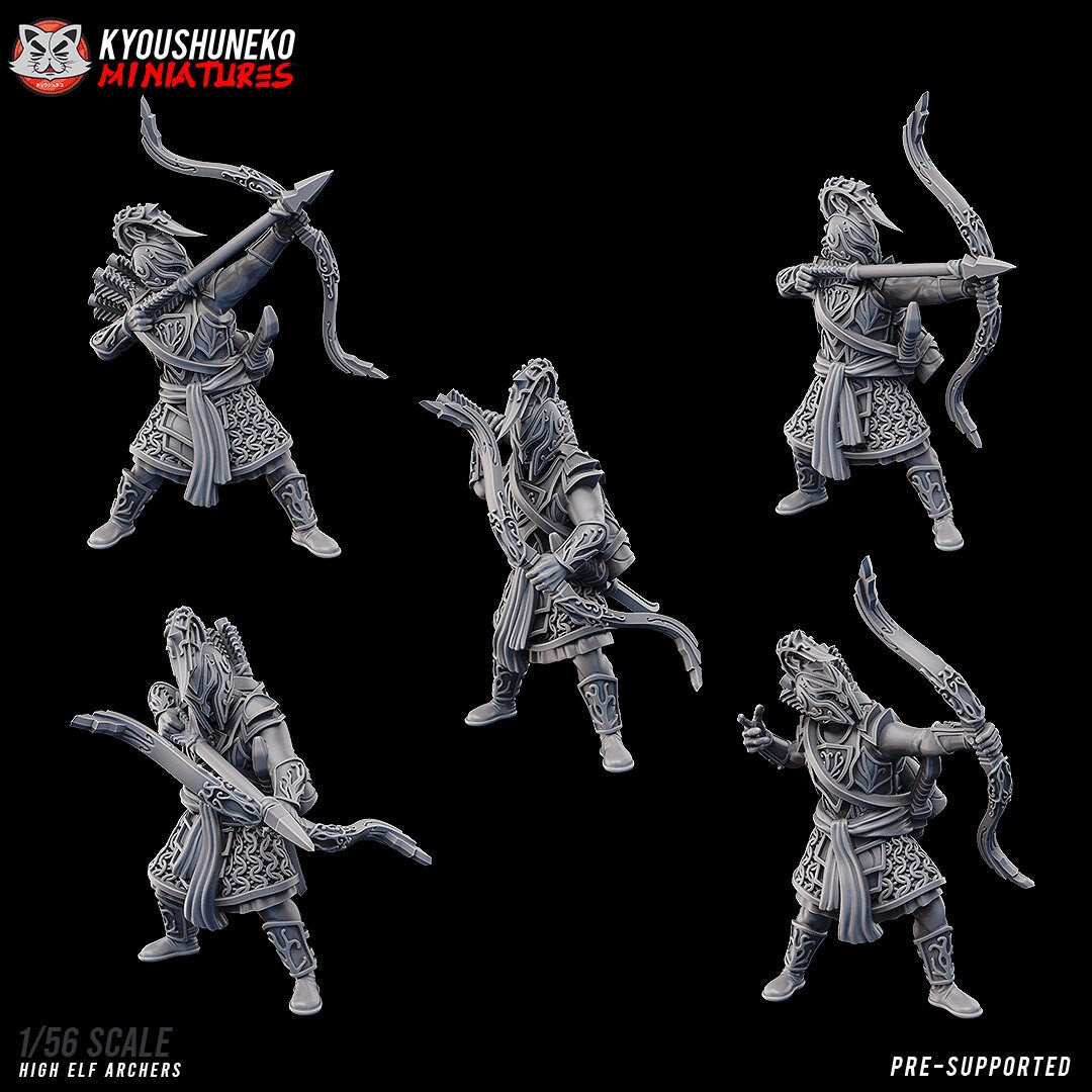 High Elf Starter Army (35 models!) | Batallion Box | Resin 3D Printed Miniatures | Warhammer Fantasy / WAP | Kyoushuneko |