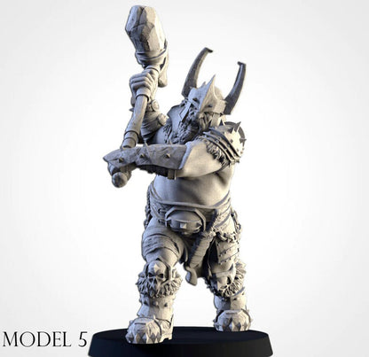 Ogre Ironguts | Northern Ogres | Resin 3D Printed Miniature | Txarli Factory | RPG | D&D