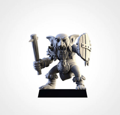 Gnoblars | Goblin Scraplings | Modular Kit | Northern Ogres | Resin 3D Printed Miniature | Txarli Factory | RPG | D&D