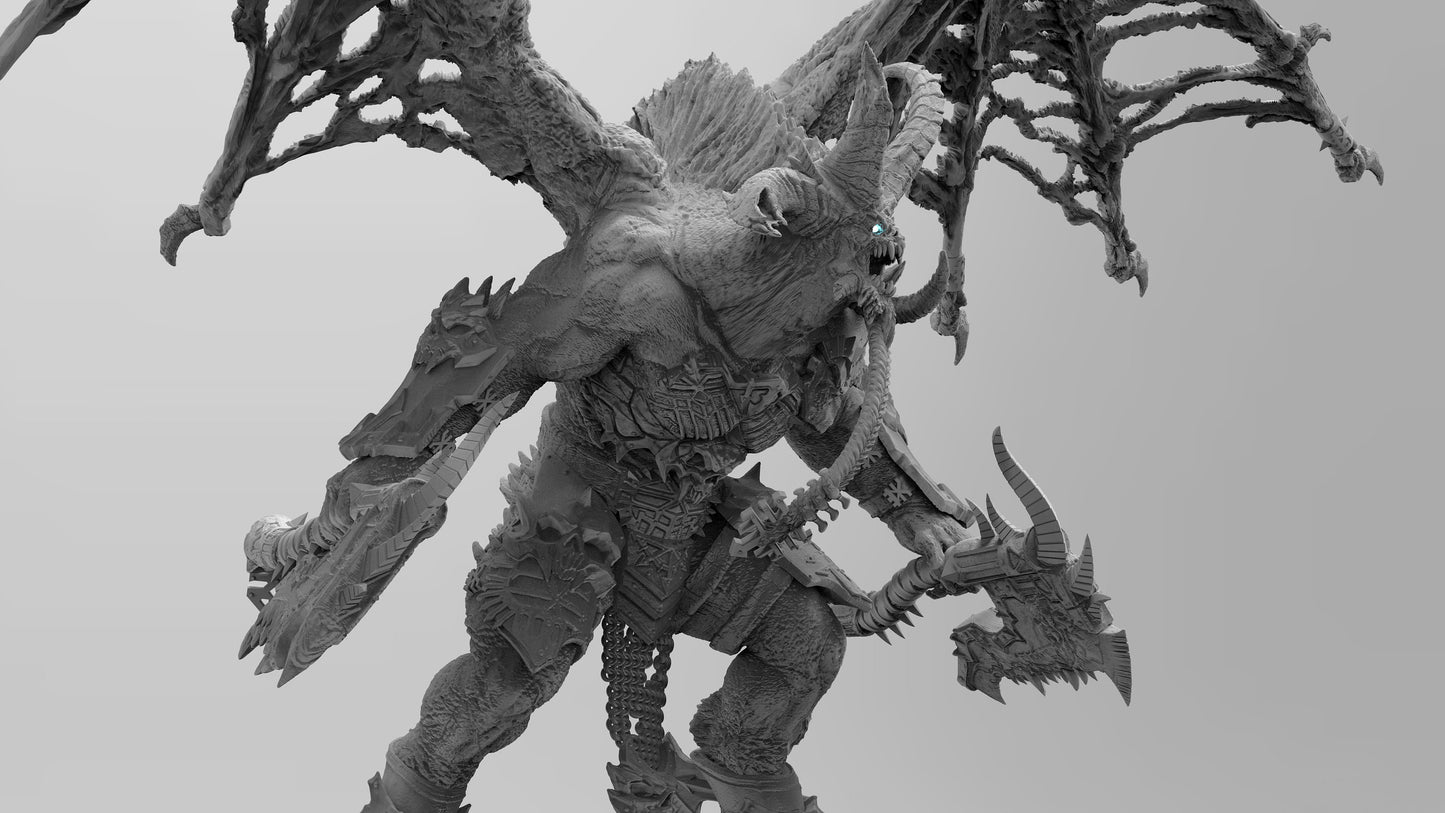 Fire Demon | Legion of Blood | Resin 3D Printed | EmanG | Table Top Gaming