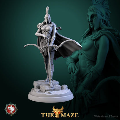 Amazons | The Maze | Resin 3D Printed Miniature | White Werewolf Tavern | RPG | D&D | DnD