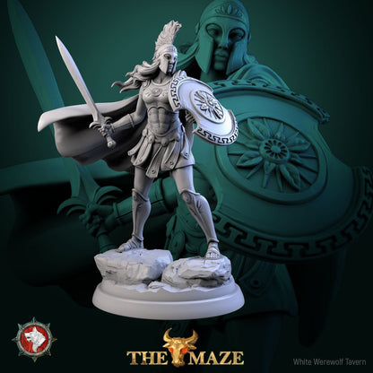 Amazons | The Maze | Resin 3D Printed Miniature | White Werewolf Tavern | RPG | D&D | DnD