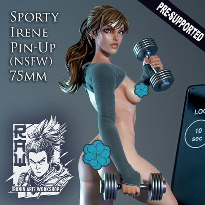 Cyberpunk Pinup | Clothed or Nude | Resin 3D Printed Pinup | Ronin Arts Workshop