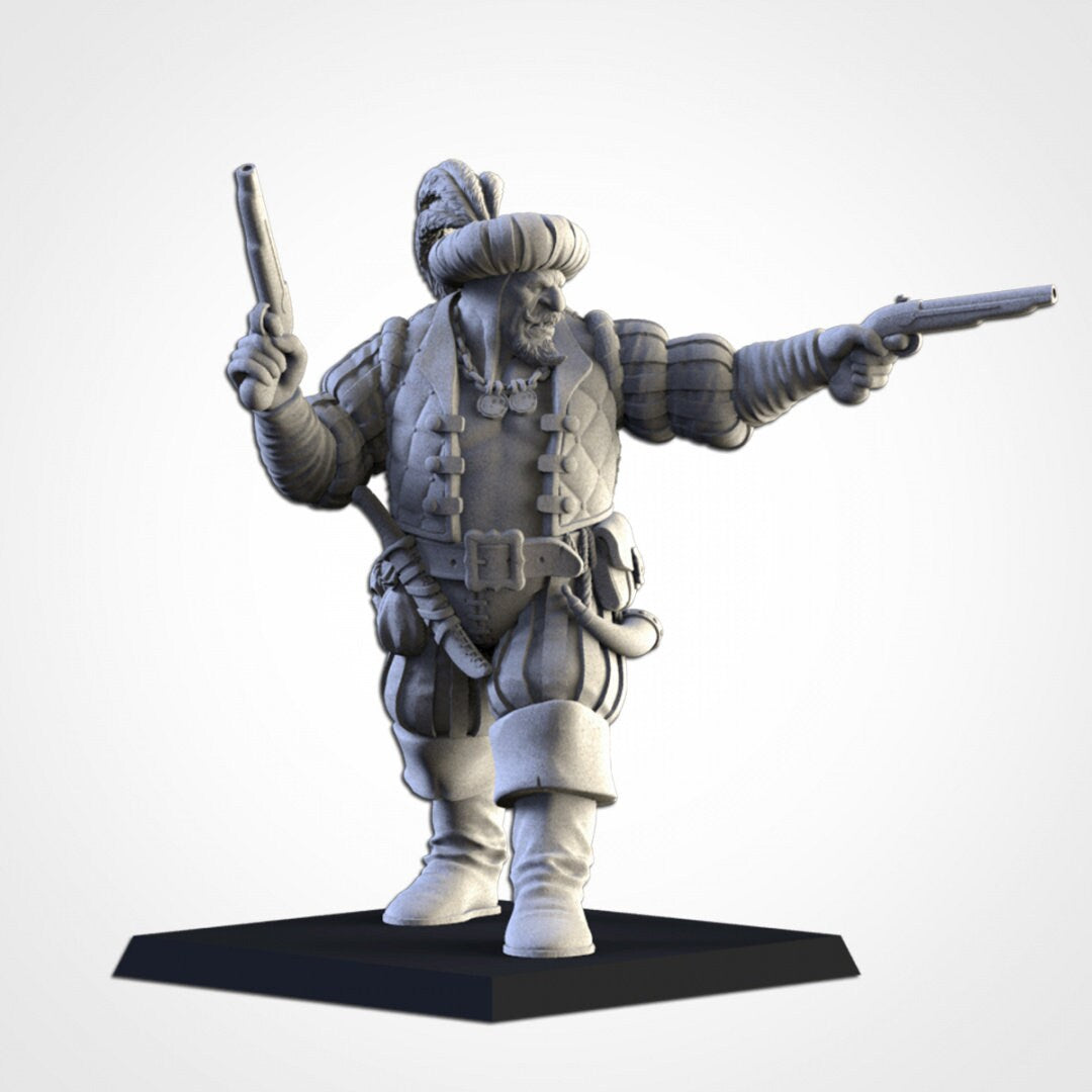 Gunslinger Ogre | Northern Ogres | Resin 3D Printed Miniature | Txarli Factory | RPG | D&D | Warhammer