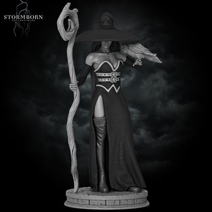 Seductive Dark Witch | 32mm or 75mm scale | Resin 3D Printed Miniature | RPG | DND | Stormborn Collectibles