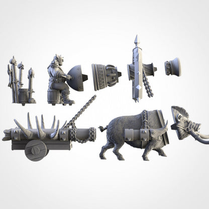 Ogre Ironblaster | Thunder Cannon | Northern Ogres | Resin 3D Printed Miniature | Txarli Factory | RPG | D&D