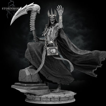 Gothric the Decayed | Lich Lord Necromancer | Undead | 32mm or 75mm scale | Resin 3D Printed Miniature | RPG | DND | Stormborn Collectibles