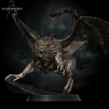 Chimera | Large Monster | 32mm or 75mm scale | Resin 3D Printed Miniature | RPG | DND | Stormborn Collectibles