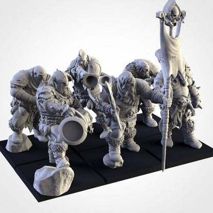 Ogre Leadbelchers | Northern Ogres | Resin 3D Printed Miniature | Txarli Factory | RPG | D&D