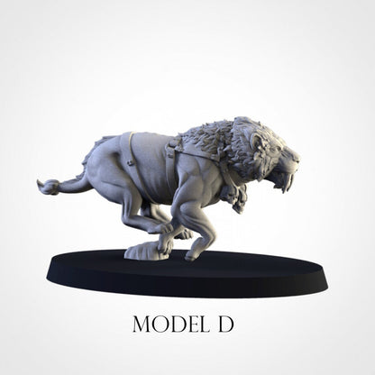 Sabretusk Pack | Resin 3D Printed Miniatures | Kyoushuneko | Table Top Gaming | RPG | D&D | Pathfinder