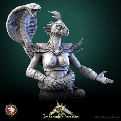 Serpentine Poisoned Flower | Impassable Swamps | Multiple Scales | Resin 3D Printed Miniature | White Werewolf Tavern
