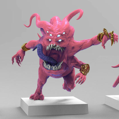 Pink Terrors of Change | Many Poses | Legion of Change | Resin 3D Printed | EmanG | Table Top Gaming Proxies