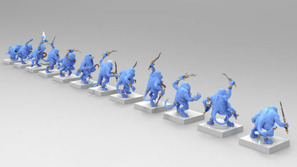 Blue Terrors of Change | Many Poses | Legion of Change | Resin 3D Printed | EmanG | Table Top Gaming