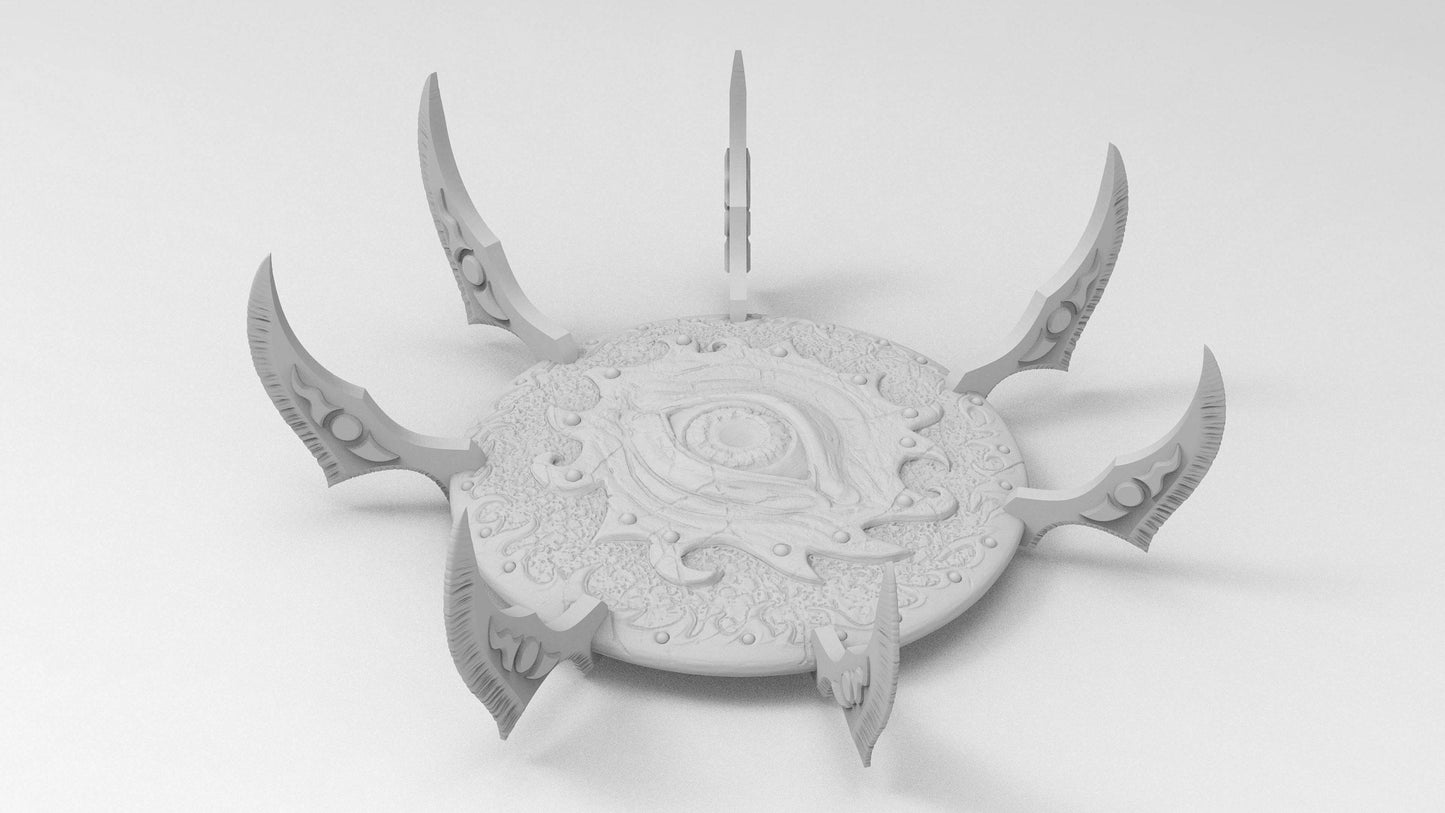 Corrupted Frisbees | Set of Five | Legion of Change | Resin 3D Printed | EmanG | Table Top Gaming