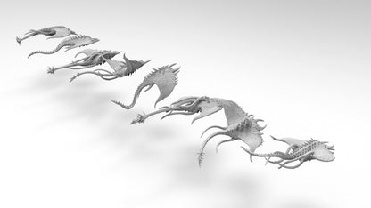 Demon Rays | Several Poses | Legion of Change | Resin 3D Printed | EmanG | Table Top Gaming