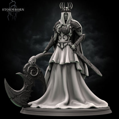 Luna, Battle Priestess of Ash | 28mm-120mm Scale | Resin 3D Printed Miniature | RPG | DND | Stormborn Collectibles