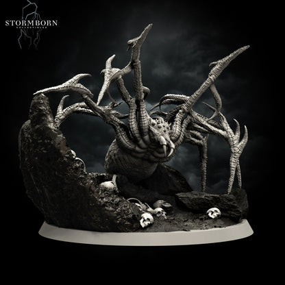 Grimfang, Weaver of Nightmares | The Widow | 32mm Scale Large (4" tall) | Resin 3D Printed Miniature | RPG | DND | Stormborn Collectibles