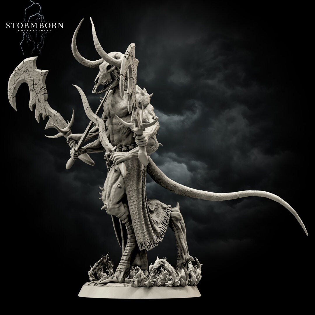 Moloch, The Soulless | Demon of Death | 28mm - 120mm scale | Resin 3D Printed Miniature | RPG | DND | Stormborn Collectibles