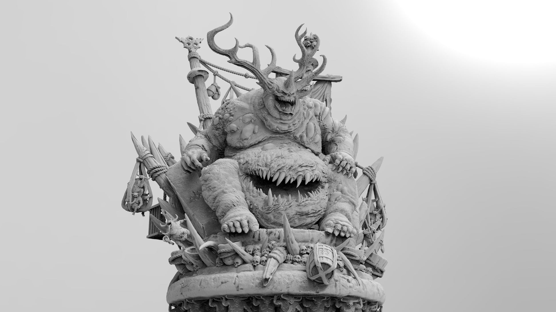 Chun'gath the Blightdaddy | Legion of Flesh | Resin 3D Printed | EmanG | Table Top Gaming