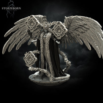 Juno, Queen of the Angels| Large Model | 32mm or 75mm scale | Resin 3D Printed Miniature | RPG | DND | Stormborn Collectibles