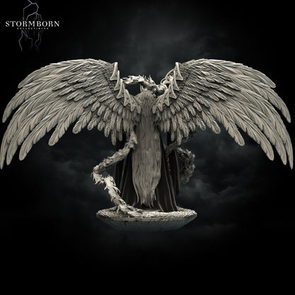 Juno, Queen of the Angels| Large Model | 32mm or 75mm scale | Resin 3D Printed Miniature | RPG | DND | Stormborn Collectibles